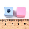 Opaque Acrylic European Beads OACR-I015-61-3
