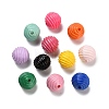 Baking Paint Opaque Acrylic Beads SACR-P035-10-2