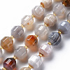 Natural Striped Agate/Banded Agate Beads Strands G-T131-120-1
