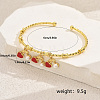 Cute and Sweet Brass Enamel Cuff Bangles EC0597-1-2
