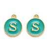 Golden Plated Alloy Enamel Charms LS-ENAM-Q437-15S-1