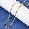 2.5MM Brass Twisted Infinity Link Chain Necklaces for Women NJEW-F366-07A-G-3