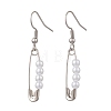Round Imitated Pearl Acrylic Dangle Earrings & Necklaces Sets SJEW-JS01363-7