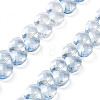 Electroplate Triangle Glass Beads Strands EGLA-A036-11A-PL03-1