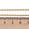 Ion Plating(IP) 304 Stainless Steel Oval Ball Chain Necklace for Men Women NJEW-M200-09G-2