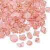 Frosted Transparent Acrylic Beads OACR-Z041-04-1