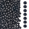 Opaque Solid Color Glass Beads Strands EGLA-LT0001-04B-6