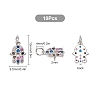 10Pcs Brass Micro Pave Cubic Zirconia Charms ZIRC-SC0001-17-2