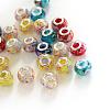 Rondelle Lampwork Large Hole European Beads LPDL-R003-02-1