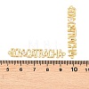 Brass Pave Clear Cubic Zirconia Connector Charm KK-F931-25G-3