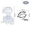 Clear Acrylic Soap Stamps DIY-WH0438-020-4
