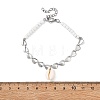 Shell & Seed Beads Bead Bracelets BJEW-JB14136-02-4