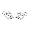 Non-Tarnish 201 Stainless Steel Charms STAS-S081-090-2