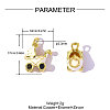 Brass Enamel Pendants KK-OY015-76G-2