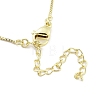 Brass with ABS Beads Pendant Necklaces NJEW-B101-08G-4