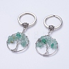 Natural Green Aventurine Keychain KEYC-E023-03D-1