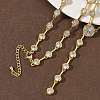 Brass Pave Clear Cubic Zirconia Y Necklaces NJEW-G183-06G-02-1