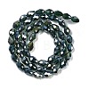 Transparent Electroplate Glass Beads Strands EGLA-N013-T8mm-B15-2