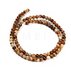 Natural Wood Lace Stone Beads Strands G-B128-A04-01-5