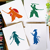 PET Hollow Out Drawing Painting Stencils DIY-WH0391-0921-5