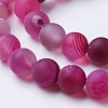 Natural Grade A Striped Agate/Banded Agate Beads Strands G-E478-8mm-4