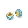 Alloy Rhinestone Clay Pave Beads ALRI-D300-04G-09-2