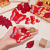 40Pcs 4 Styles Polyester Embroider Thread Iron on/Sew On Patches PATC-TA0001-45A-8