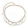 Alloy Twisted Link Chain Tassel Waist Chains for Women WG41EDD-01-2