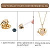 Brass Micro Pave Clear Cubic Zirconia Diffuser Locket Pendants ZIRC-SZ0003-58-2