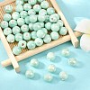 Glazed Porcelain Round Beads PORC-S489-8mm-02-5