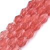Cherry Quartz Glass Beads Strands G-Q608-11J-2