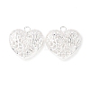 Hollow Tibetan Style Alloy Heart Pendants LS-TIBEP-S095-S-RS-2
