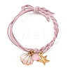 304 Stainless Steel Enamel & Resin Charms Bracelets BJEW-B170-01G-01-2
