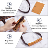 4Pcs Detachable PU Imitation Leather Bag Handle Wrap PURS-BBC0001-08B-6