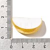 Electroplate UV Plating Opaque Fruit Resin Cabochons CRES-U004-03H-3