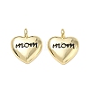Mother's Day Brass Enamel Pendants KK-CBA9234-06G-02-1