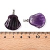 Natural Amethyst Pendants G-T138-208H-3