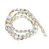 Electroplate Glass Beads Strands GLAA-Q101-03B-HP01-2