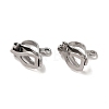 Tarnish Resistant 304 Stainless Steel Clip-on Earring Findings STAS-E192-05P-1