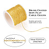 Brass Coated Iron Flat Cable Chains CH-TAC0007-01G-4