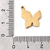 304 Stainless Steel Pendants STAS-K297-07G-3