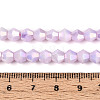 Anti-Tarnish Electroplate Bicone Glass Beads Strands EGLA-T021-6mm-16-01-4