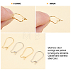 200Pcs 2 Style 316 Surgical Stainless Steel Hoop Earrings Findings Kidney Ear Wires STAS-DC0004-84-4