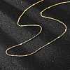 Brass Chain Necklaces X-MAK-L009-12G-3