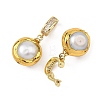 Natural Baroque Keshi Pearl Pendants PALLOY-JF05759-2