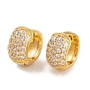 Rack Plating Brass Cubic Zirconia Earrings EJEW-S219-12G-03-1