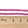 Lab Grown Red Corundum Beads Strands G-L591-A01-01-1-4