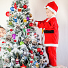 7 Styles Merry Christmas Plastic Pendants Decoration Set HJEW-BC0001-45-5
