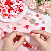 136Pcs Silicone Beads SIL-PA0001-52-3