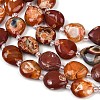 Natural Fire Crackle Agate Beads Strands G-K393-E01-10x12-4